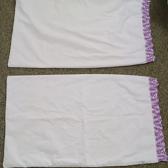 Other - 2 Violet vintage standard size pillow cases